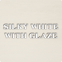 Silky White with Glaze stain colour sample