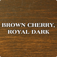 Brown Cherry, Royal Dark stain colour sample