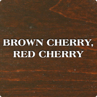 Brown Cherry, Red Cherry stain colour sample